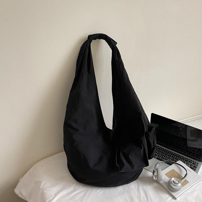 Japanese-style Casual Large-capacity Nyl Tote Bag, Lazy Style Versatile Crossbody Bag, Student Shoulder Bag for Class