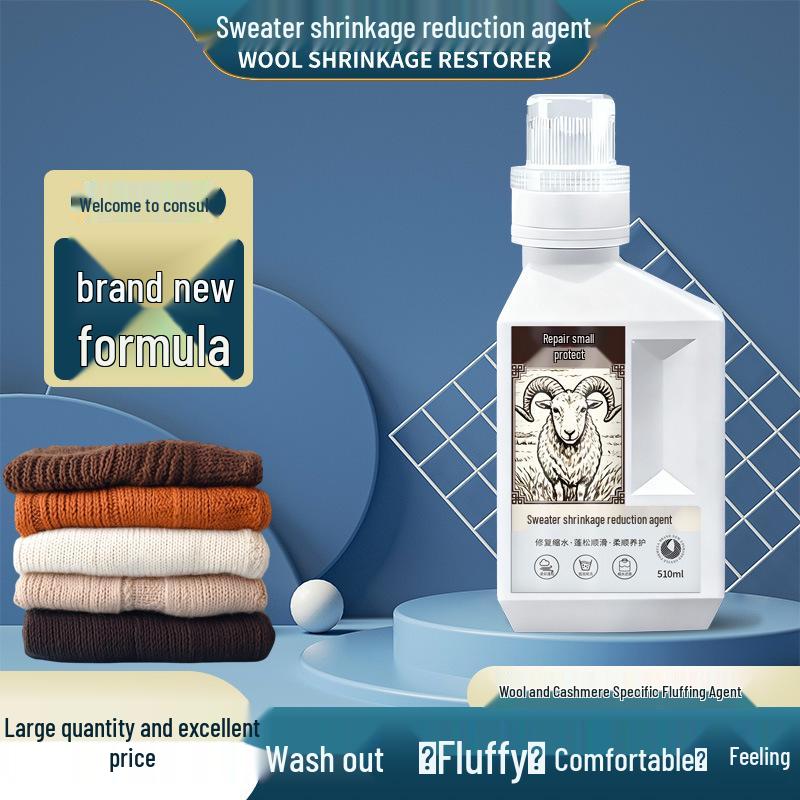 Woll-Schrumpfungs-Wiederhersteller & Weichspüler - Sanftes Waschmittel für Pullover, Kaschmir und Wollmäntel