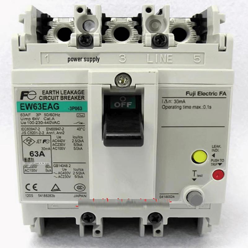 Abdo Fuji Earth Leakage Circuit Breaker EW50EAG 3P10A