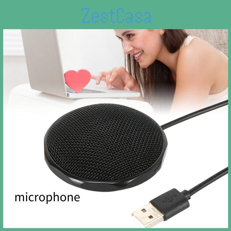 Usb Microphone 360 Degree Omnidirectional Design For Remote Office And Meetings