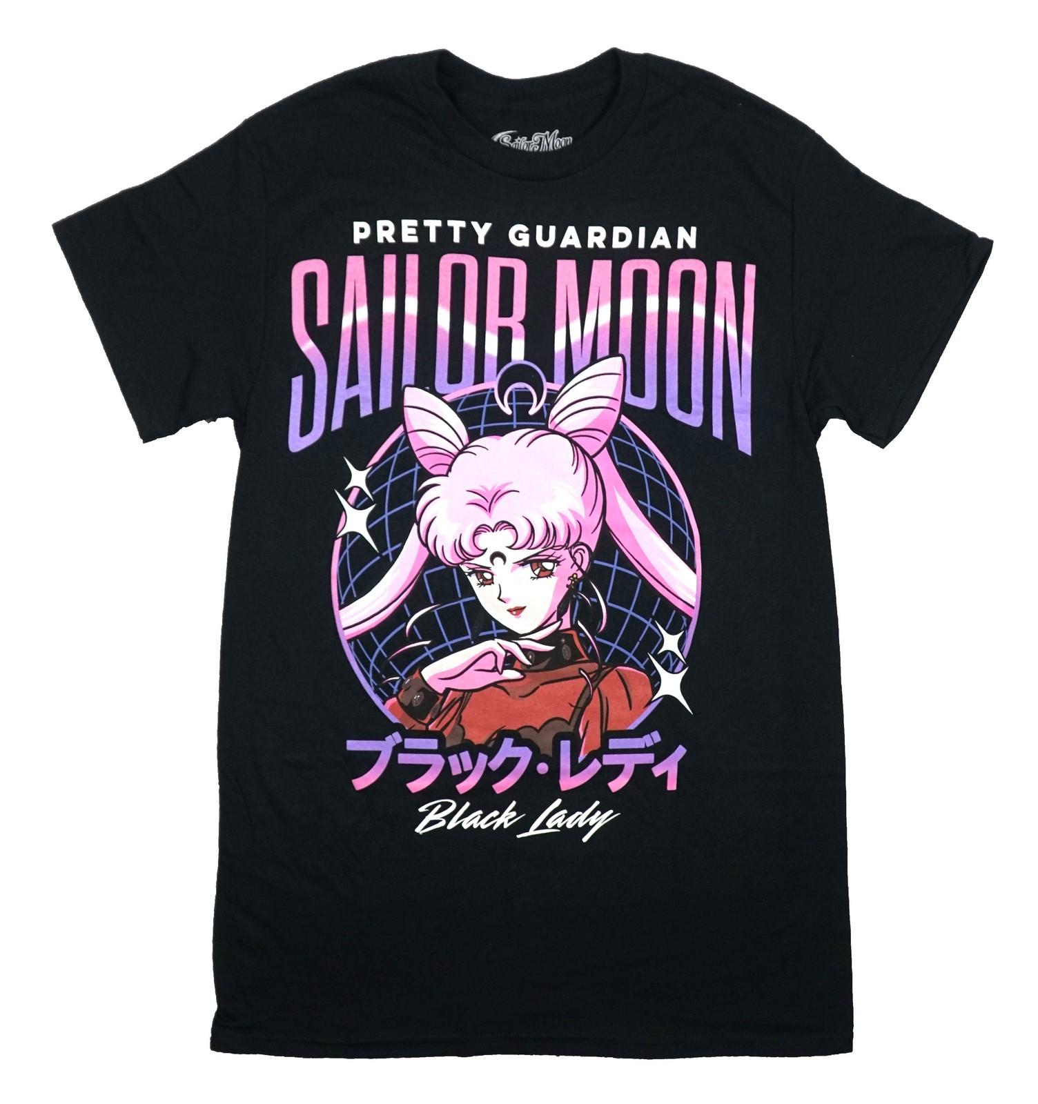 Sailor Moon New Adult T-Shirt - Pretty Guardian Black Lady Globe Kanji S разноцветный