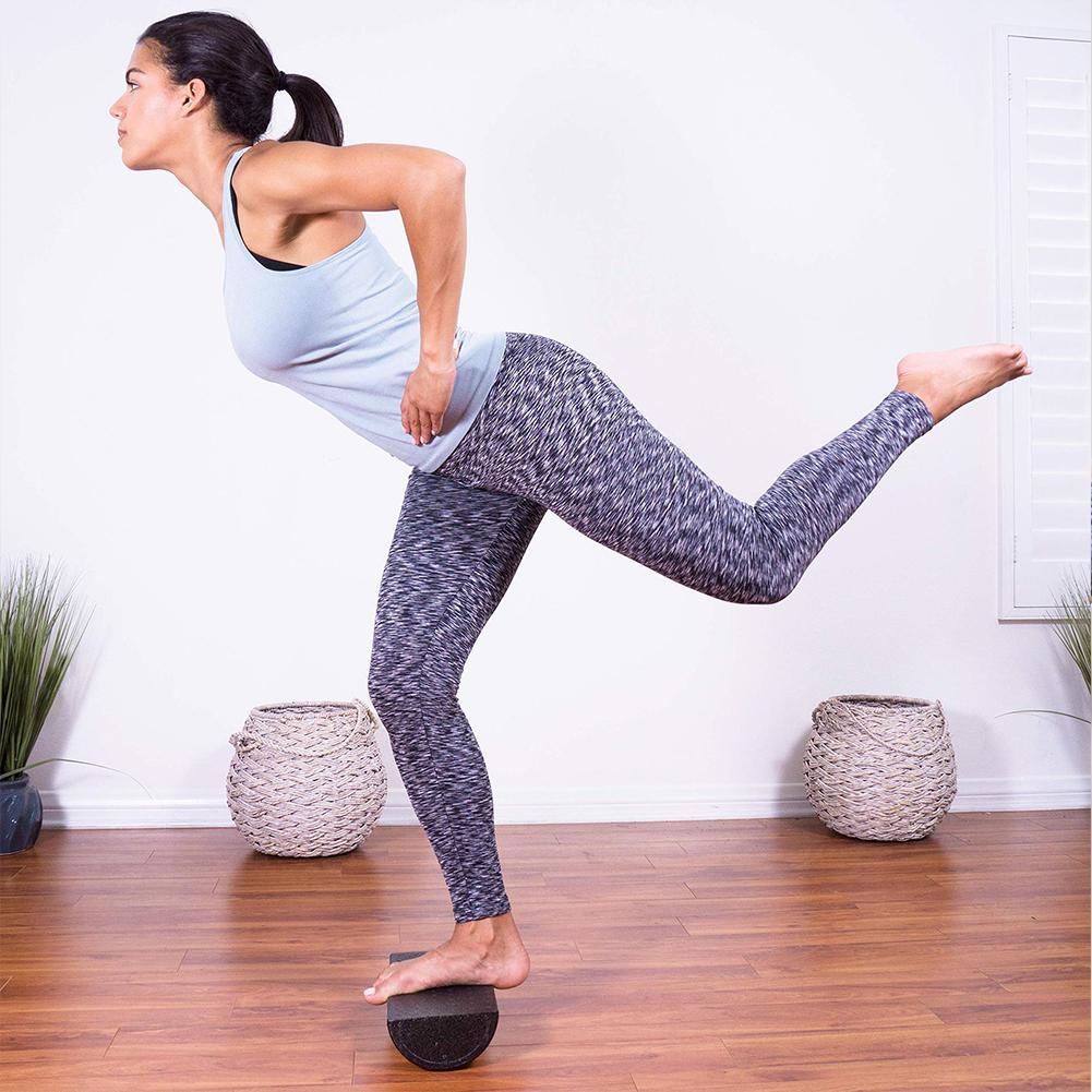 Halbrunder Yoga-Roller Massageroller Hohe Dichte Yoga-Säule 30cm Rückenstrecker Multifunktion für Gleichgewichtstraining