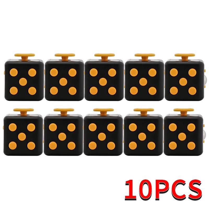 Fashion Decompression Dice Anti-Stress Relieve Adult Children Sensory Gift Fidget Toys Fingertip Press Button Toy For Kids