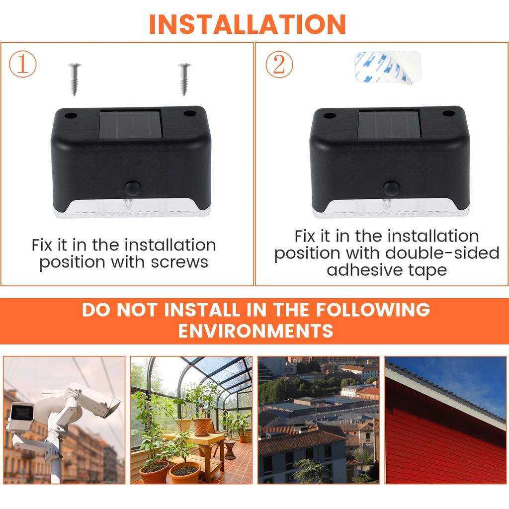 4/8/12/16/20pcs Solar LED Lights Outdoor Garden Light Deck Lamp Solar Stairs Light Waterproof Solar Step Lamp Patio Garden Decor