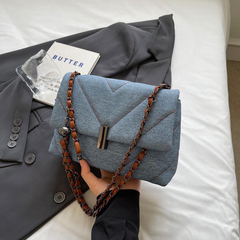 Bag women's autumn and winter new simple and fashionable large-capacity shoulder messenger chain small square bag