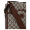 Coated Canvas With Leather Messenger Bag, Shoulder Bag Men's Beige & Ebony 696012-92THG-8563