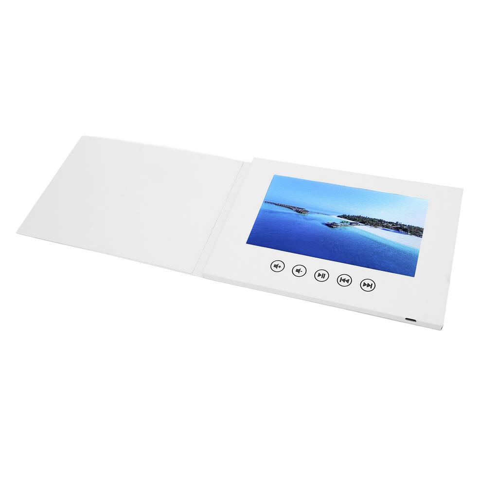 Video Greeting Card 210x150x10mm LCD Color Screen 128MB Memory Built In Speaker Electronic Greeting Card Video Brochure