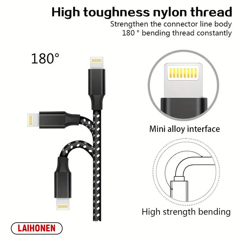 1M 2M 3M USB A To Lightning MFi Certified Cable For 14 13 12 11 X XR Pro Max Fast Charging Cable Charger Data Wire Cord
