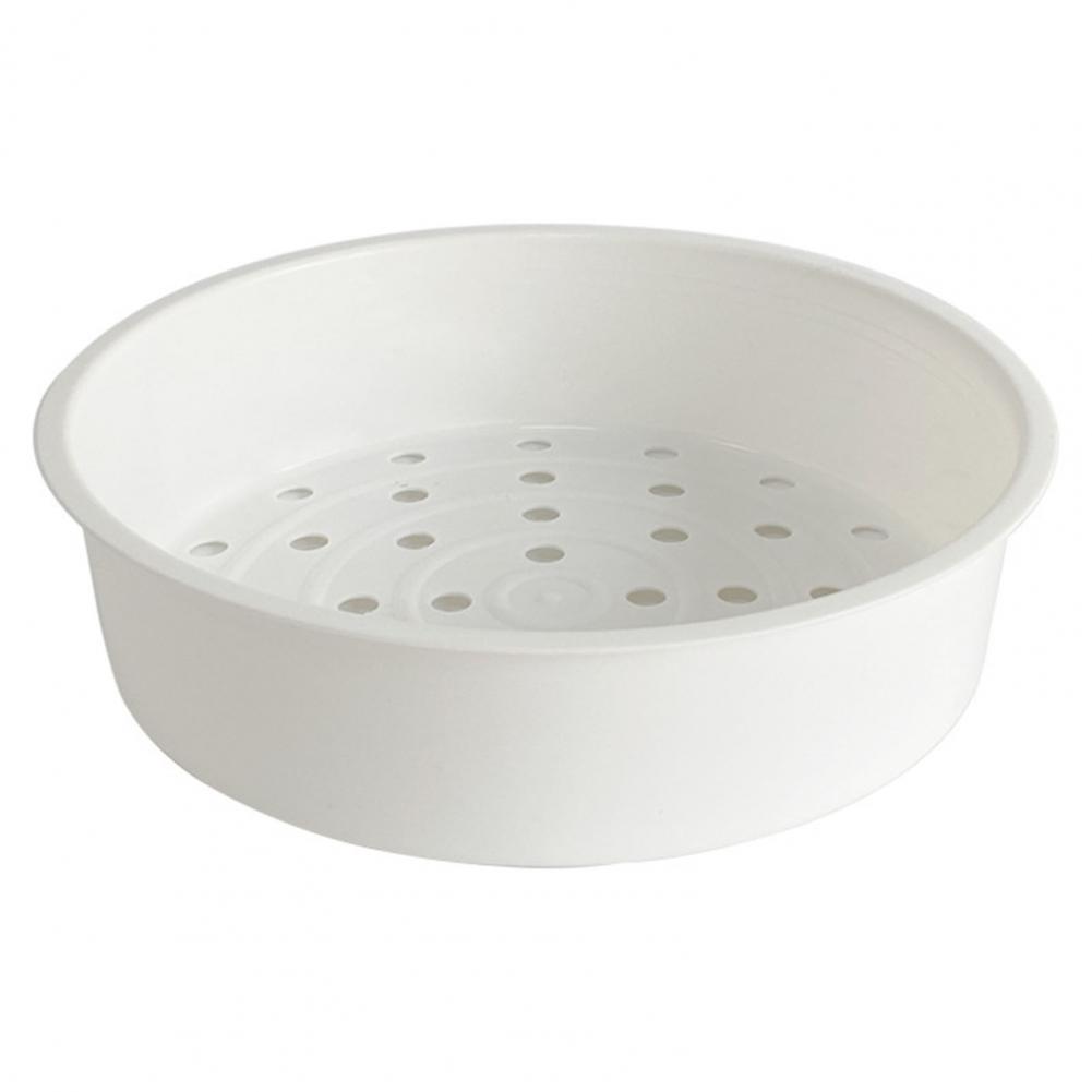 3L/5L Premium Steamer Holder 2 Sizes Drain Design Round Shape Anti Rust Plastic Steamer Steamer Basket Corrosion Resistant