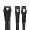 Chenyang CY 8i Ultraport Slimline SAS Slim na Duálny Mini SAS SFF-8654 74-Pin PCI-E 4.0 SFF-8087 Kábel, PCI-Express