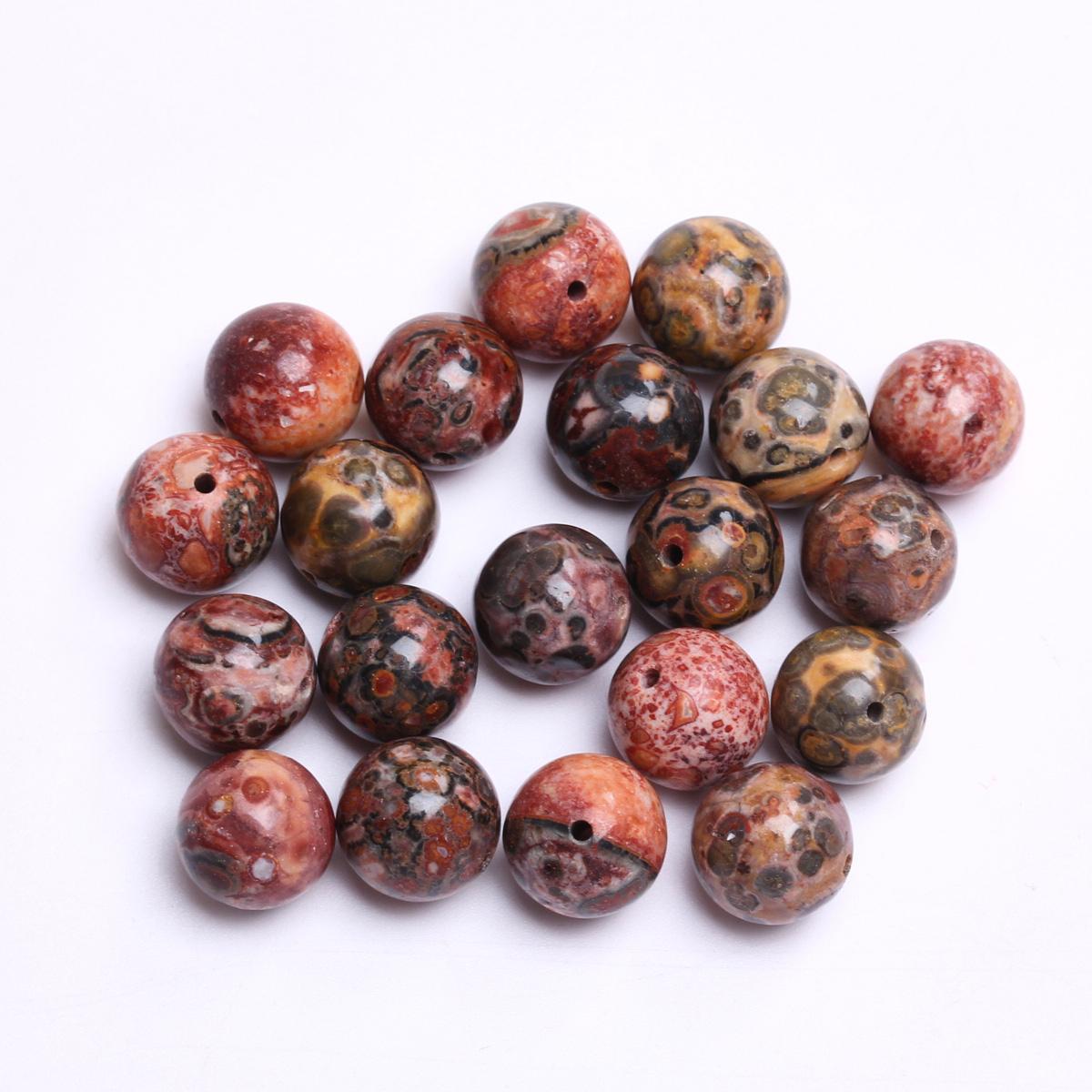 

20-40 шт. для изготовления ювелирных изделий, бусины из натурального камня, модные бусины 4/6/8/10 мм, натуральный леопардовый камень, браслет, ожерелье, аксессуары для ювелирных изделий своими руками 10mm 20pcs