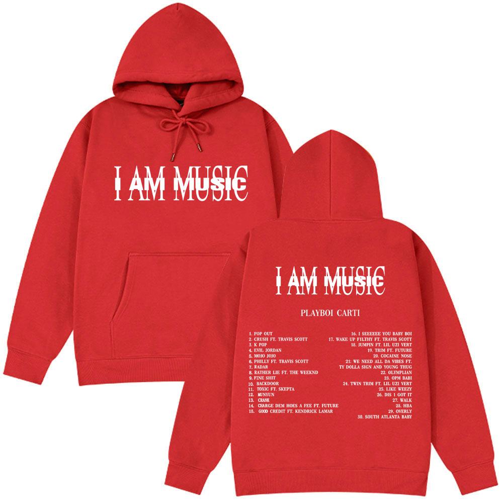 Playboi Carti I AM MUSIC New Album 2025 Hoodie Fans Gift Men Woman Fashion Hoodies Long Sleeves Casual Man Streetwear Tracksuit
