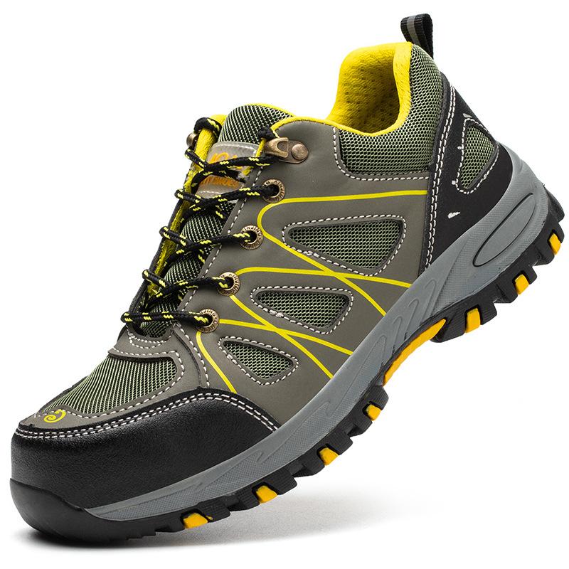 Labor insurance shoes Four seasons deodorant breathable shoes Steel toe impact-resistant labor insurance shoes 8&42