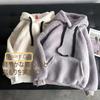 Fluffy Boa Fleece Hoodie [1/2style] Women's (JP, Alphabet, M, Off-White)