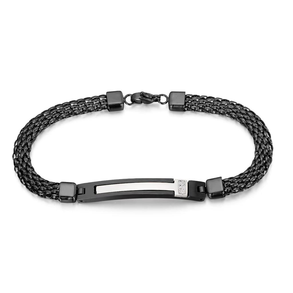 European American Popularity Stainless Steel 18K Gold Plated Hip Hop Charm Bracelet Unisex Party Jewelry