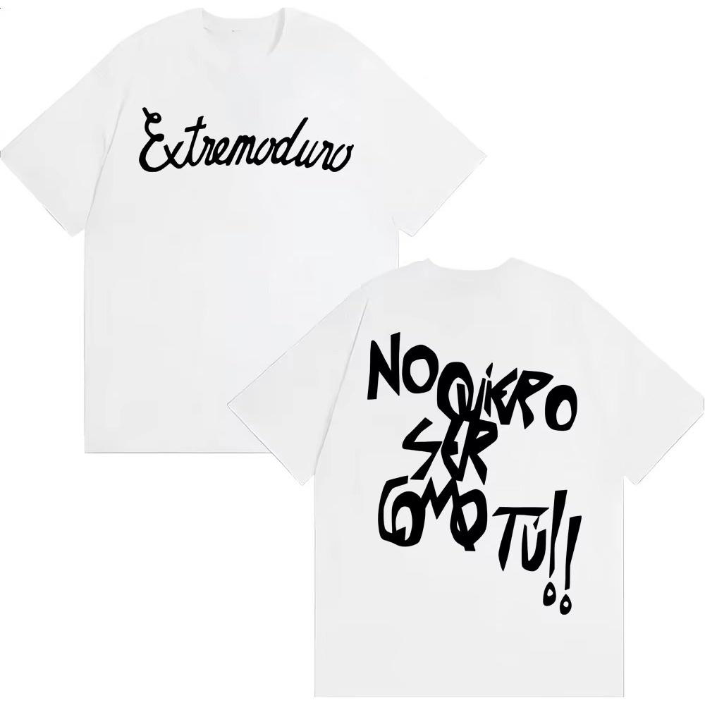 Rock Band Extremoduro Album Bedruckte T-Shirts Herren Damen Hohe Qualität Locker Männer Baumwoll-T-Shirt Mode Trendig Übergroßes T-Shirt