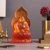 Medizinbuddha-Statue aus Kunstharz – Maitreya, lachender Buddha – Chinesische buddhistische Figur – Geeignet für Zuhause und Büro – Feng-Shui-Statue