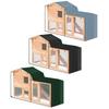 Indoor Guinea Pig Hutch Cover Accommodates Various Door Combinations Adjustable String Hem Clear Front Folding
