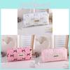 Student Pencil Case With Butterfly Knot Design In Polyester Fabric For Girls