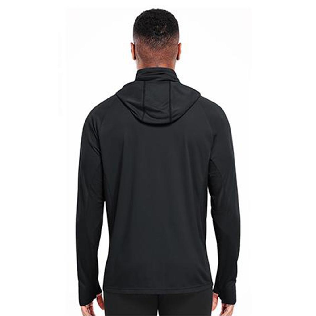 Zomer Kleding voor Mannen met Capuchon en Gezichtsbescherming, Duimgaten, Mesh Paneel, Casual Sport Shirt voor Hardlopen en Fietsen