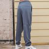 Reebok Solid Color Logo Fleece Knit Joggers Unisex bottoms Blue Gray 23RMF601UGB7