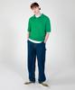 ESN Washable Collared Short Sleeve Knit Green