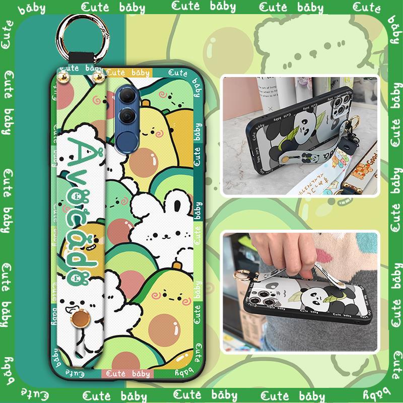 Anti-dust Phone Holder Phone Case For Huawei Mate 20 Lite Cute Ring Dirt-resistant Shockproof Wristband Wrist Strap