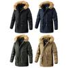 Arrival Warm Jacket Man Winter Long Coat Plus Velvet Jacket Mens Cotton Windbreaker Jackets Coat Men's Clothing Casual Hoodie Jacket