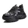 Absorbent sole leather women's shoes 2025 spring new sports and leisure shoes children's versatile thick-soled dad shoes women's trend