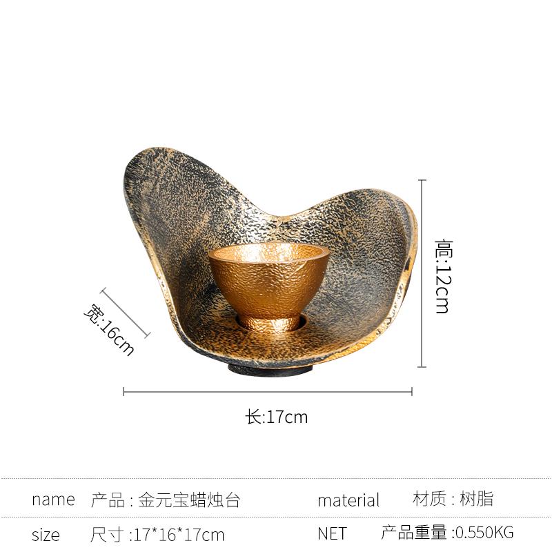 Resin Handicrafts Geometric Candlestick Bowl Candle Holder Tables Centerpieces Gold Candle Holders Home Decoration