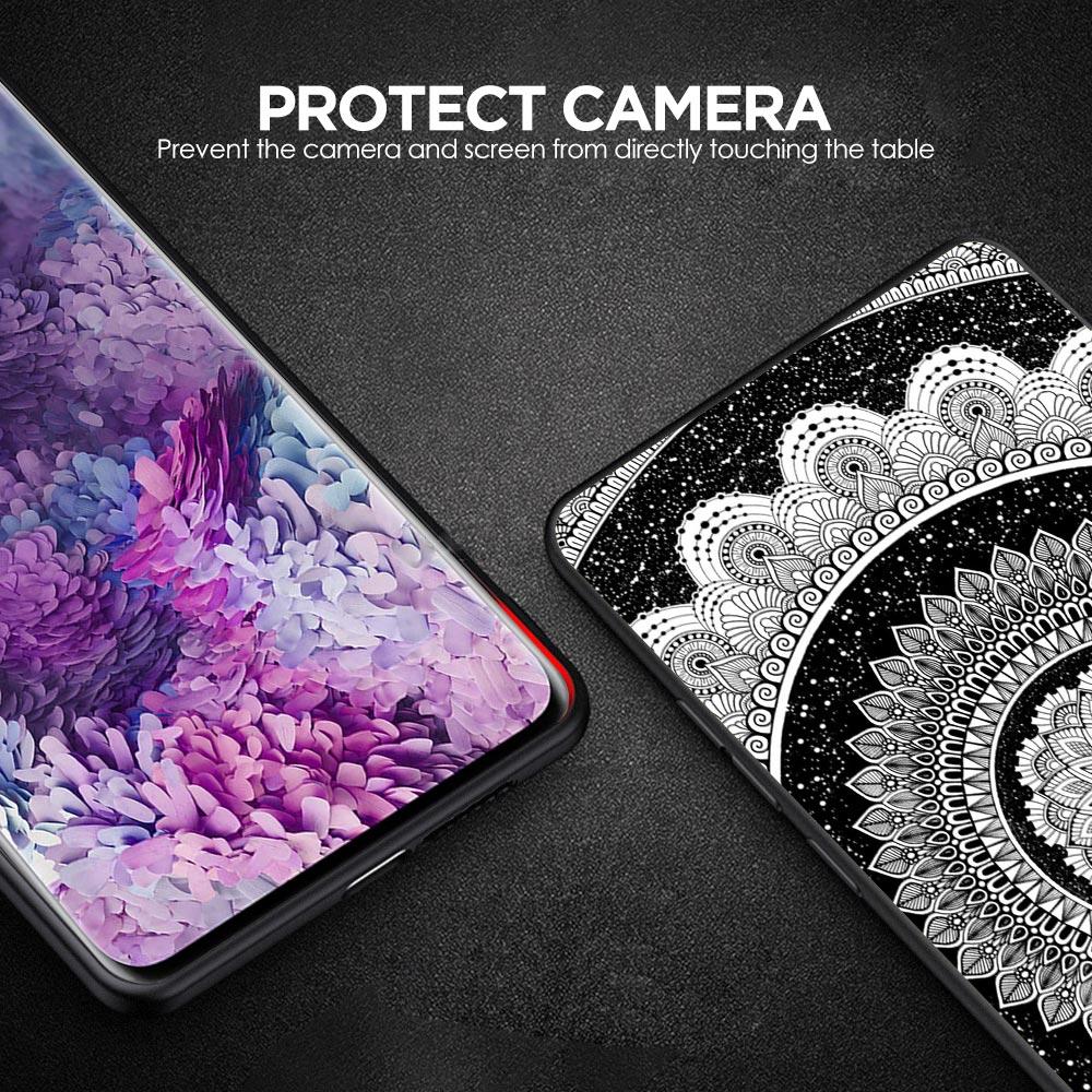 Retro Circular Totem Design Phone Case for Samsung Galaxy A55 A35 A17 A07 A15 A13 A25 A51 A71 A72 A73 A32 A52 A52S A41 Soft TPU