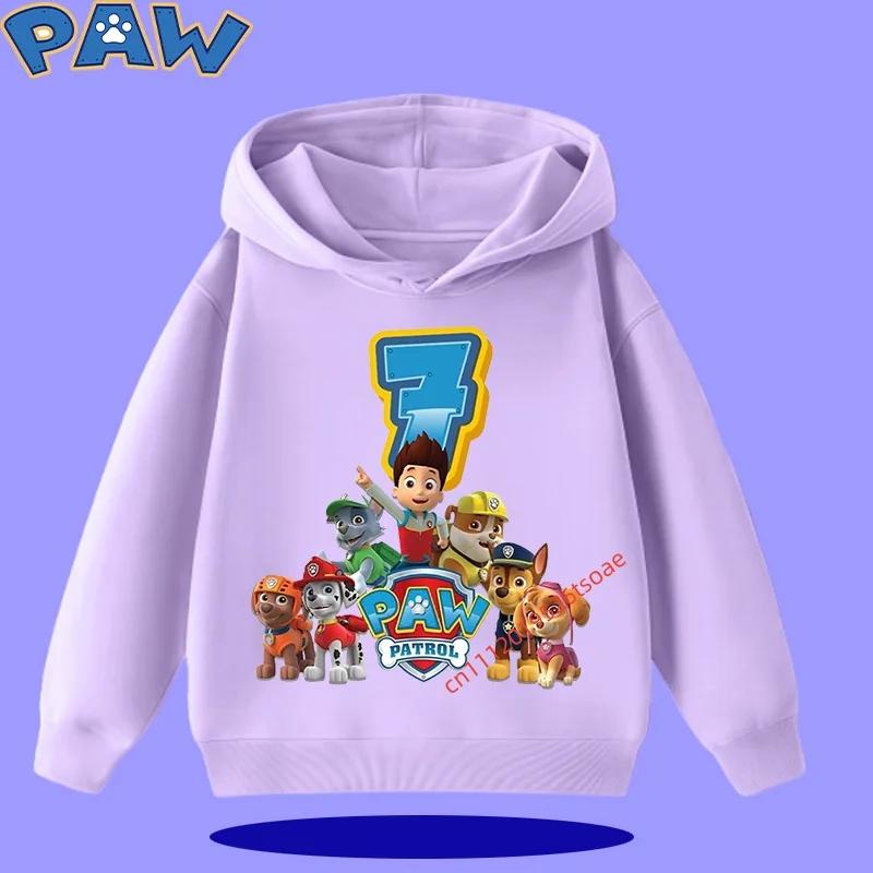 PAW Patrol Kids Hooded Sweatshirt 2026 New Style Boys' Sport Shirt Girls' Casual Shirt Sweatshirt Cartoon Print