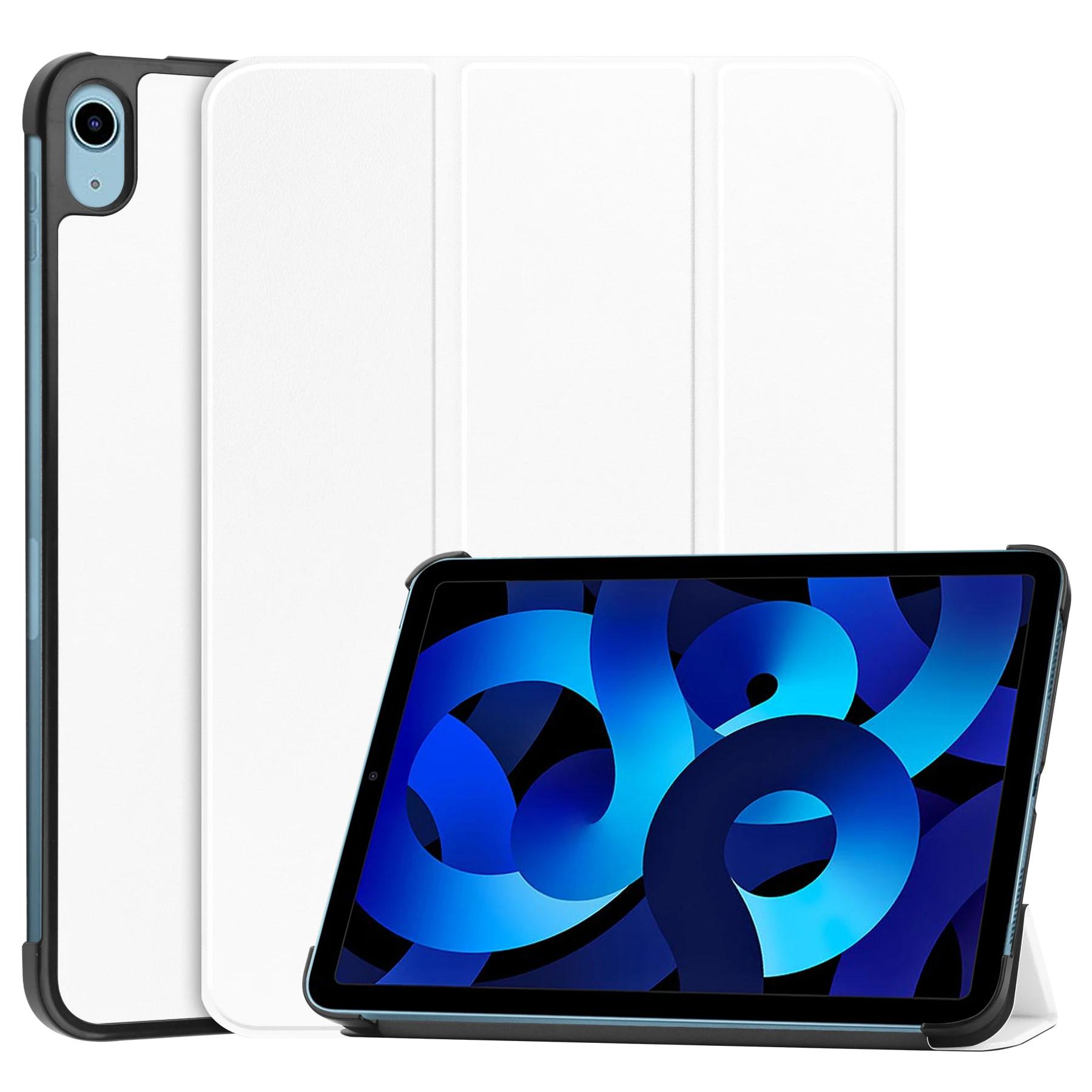 

Чохол для Apple iPad 10th 2022 10.9 дюймів із PU-підставкою, що відкидається, для планшета Apple iPad 10th 2022 10.9 дюймів, Funda For iPad 10th 10.9 білий