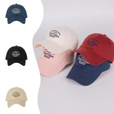 Retro Amerikanischer Dreidimensionaler Gestickter Buchstaben Baseballhut für Damen Street Vielseitig Gesicht Zeigend Kleines Paar Baseballkappe