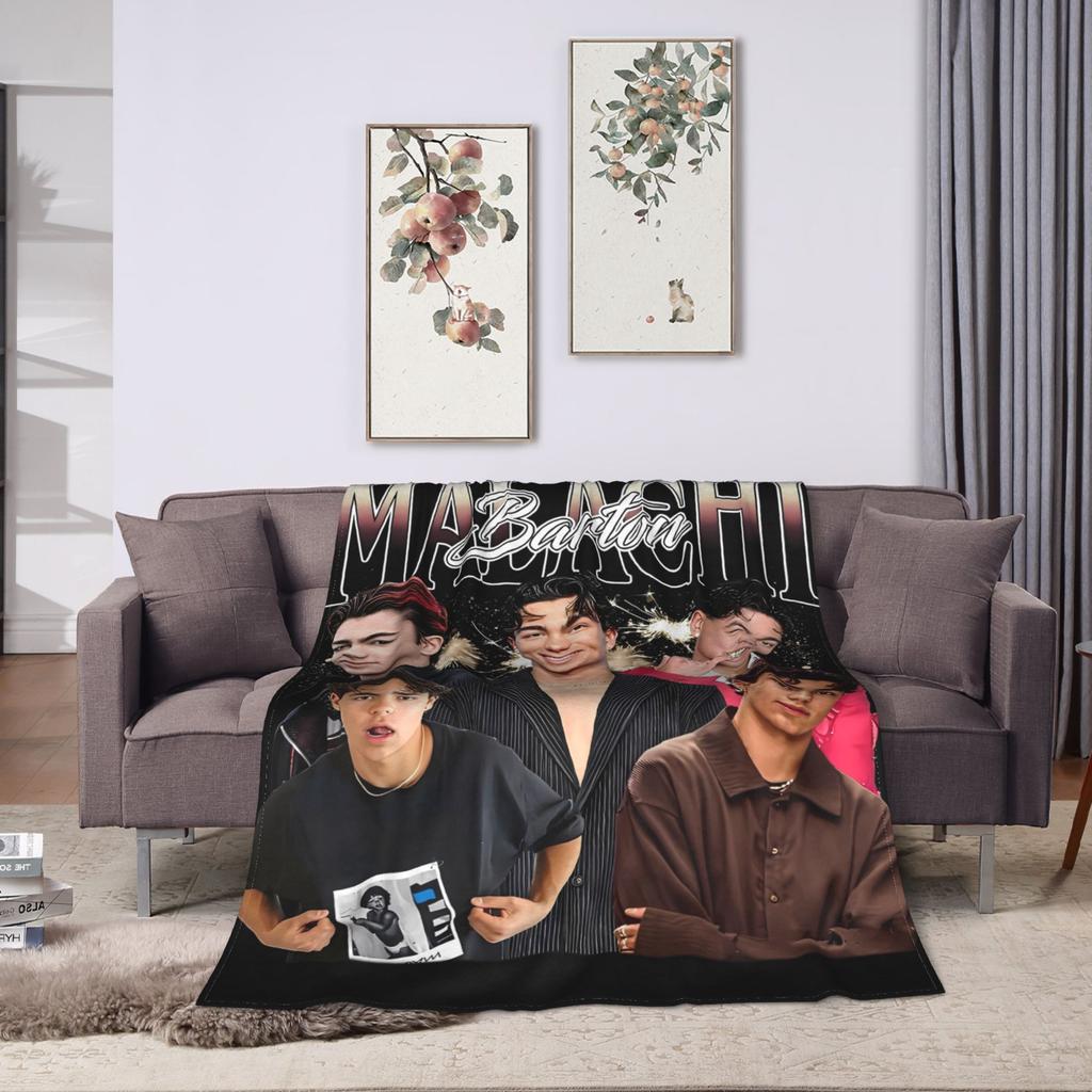Love Malachi Barton American 2025 Flannel Blanket Warm Soft Bedding Throws for Home Decor Picnic Fluffy Bedspread Sofa Bed Cover