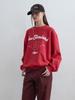 KIJUN Heart Emblem Sweatshirt Red