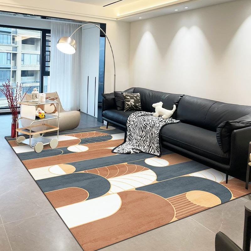 

Геометричний кольоровий килим для вітальні Розкішний журнальний столик Декор Килимок для спальні Килим великої площі Кухня Нековзкий придверний килимок 40x60cm