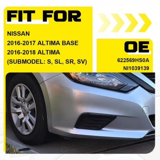 for 2016 2017 Nissan Altima Base Right Side Fog Light Lamp Cover Trim 622569HS0A