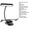 Music Stand Light Rechargeable Clip Piano Lamp Portable LED Reading Lamp for Musician Piano Player Kids