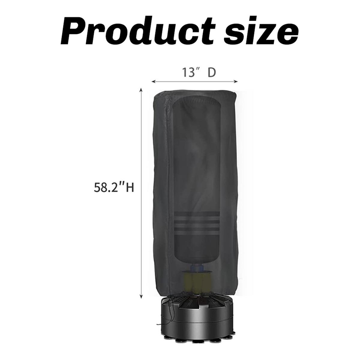 

BAAU 58.2x13Inch Punching Bag Cover Outdoor Waterproof, Oxford Cloth Boxing Bag Cover Freestanding Heavy Bag Cover Black NONE