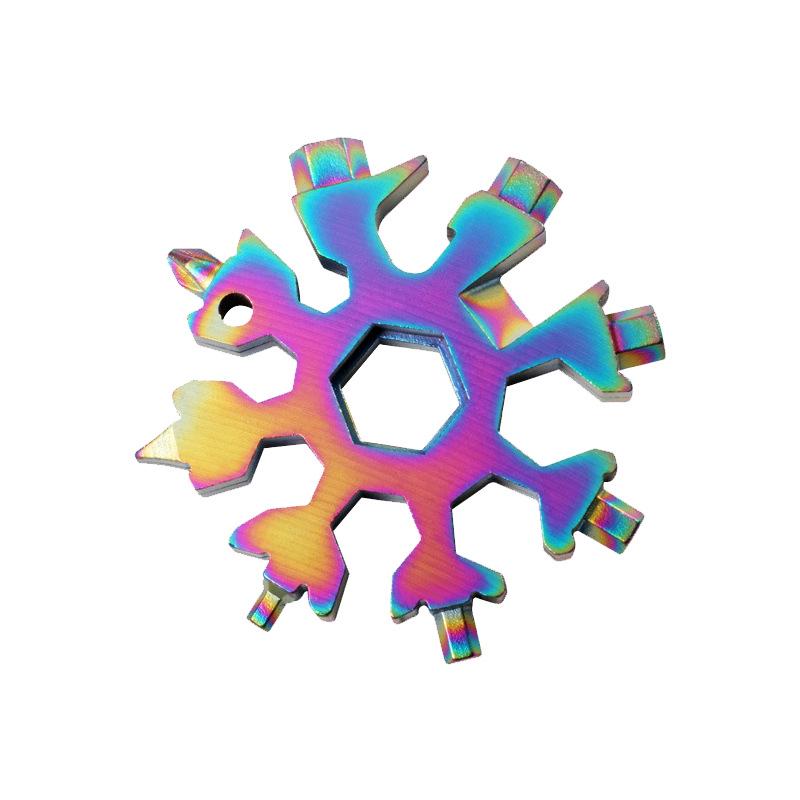 18-in-1 Multifunctional Snowflake Wrench & Screwdriver - Compact Octagonal Tool for Home Use