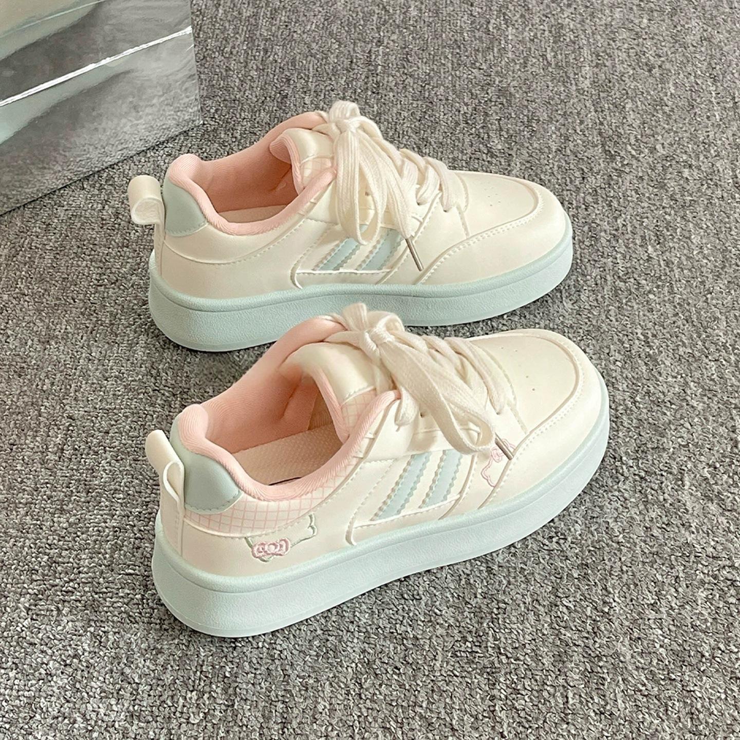 Autumn new breathable ins tide student platform leisure sports moral training board shoes 35
