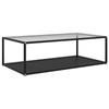 Day and Night - Day and Night Coffee Table Transparent Tempered Glass Black 120x60x35 Cm