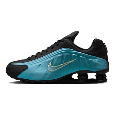 Shox R4 Zaffiro Punta Matita Nero Uomo Sneakers Blu Chiaro-Liquido-Lime IF4849-500