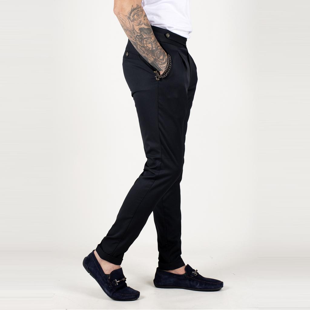 Pantalón de corte slim de doble pierna deepsea para hombre 2102534 comprar  a buen precio — entrega gratuita, reseñas reales con fotos — Joom