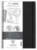 Notebook - CLAIREFONTAINE - 783431C - A4 - Detachable Margin - Glossy Cardboard Cover