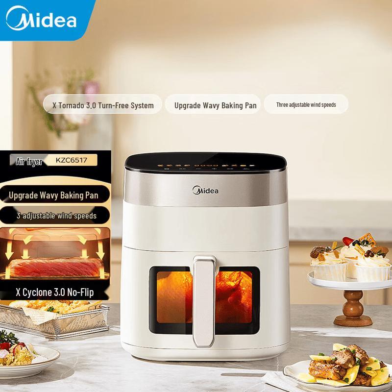 Midea KZC6517 6.5L Smart Air Fryer CN plug (adapter included)