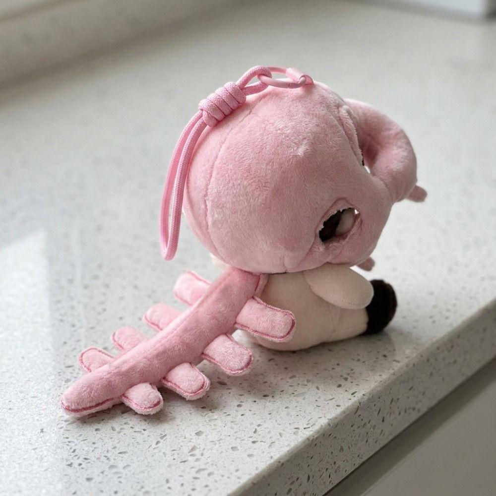 Bag Hanging Charm Dinosaur Bone Keychain With Lanyard Plush Hoodie Keychain Backpack Accessories