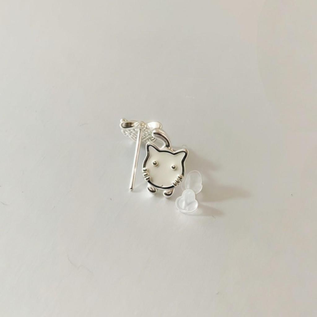 Korean Style Cute Kitten Stud Earrings for Women