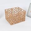 Nordic Weave Hollow Storage Basket - Tissue, Snack & Sundries Organizer for Living Room Coffee Table